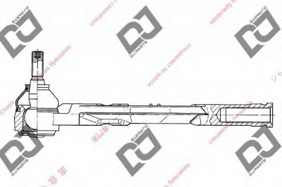 DJ PARTS de1142 -  Наконечник поперечной рулевой тяги